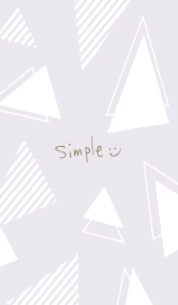 [LINE着せ替え] かわいい白三角23の画像1