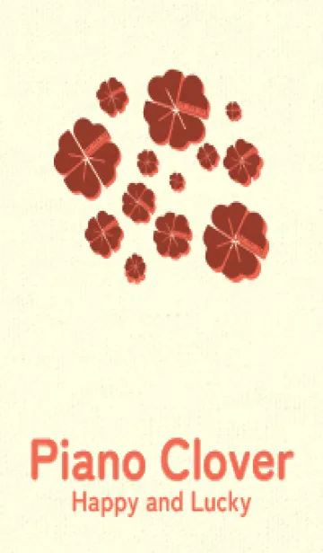 [LINE着せ替え] Piano clover ガーネットブラウンの画像1