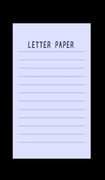 [LINE着せ替え] カラー便箋/ブルーパープル/ブラックの画像1