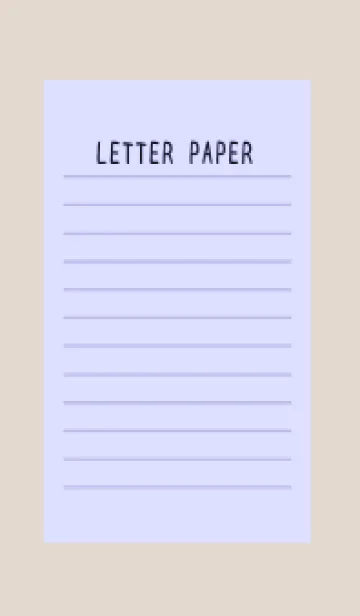 [LINE着せ替え] カラー便箋/ブルーパープル/ベージュの画像1