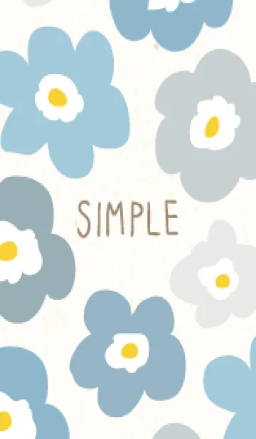 [LINE着せ替え] かわいい 北欧風 お花 ランダムの画像1