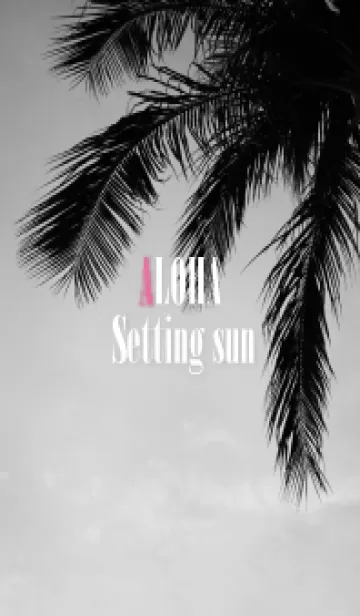 ALOHA Setting sun palm 44の着せ替えメイン画像