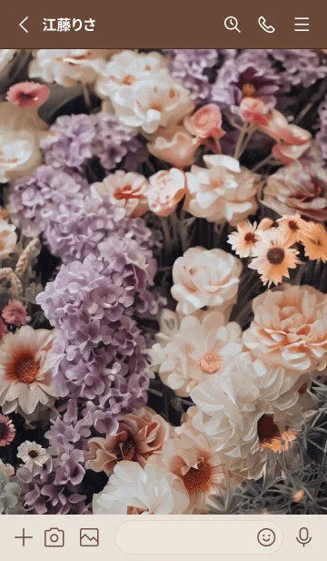 [LINE着せ替え] Beautiful Flower-NATURAL 8の画像2