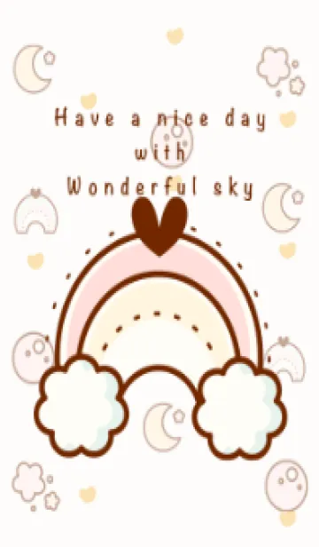 [LINE着せ替え] Happy sky theme 8 :)の画像1