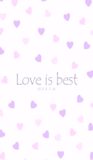 [LINE着せ替え] Love is best PURPLE PINK-MEKYM 11の画像1