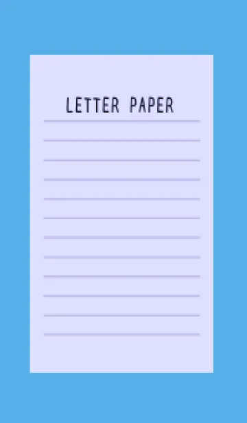 [LINE着せ替え] カラー便箋/ブルーパープル/ブルーの画像1