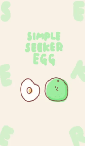 [LINE着せ替え] シンプル シークワーサー めだまやきの画像1