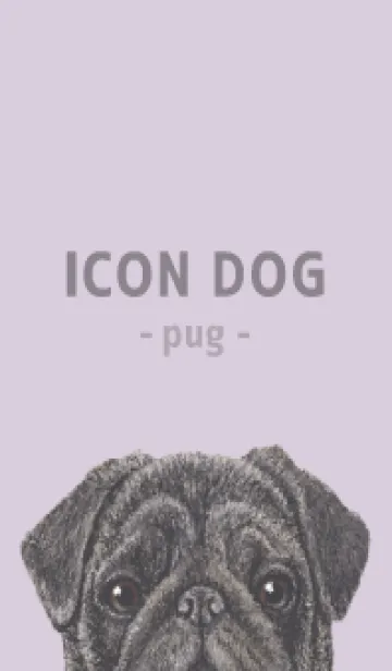 [LINE着せ替え] ICON DOG - パグ - PASTEL PL/03の画像1