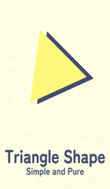 [LINE着せ替え] 三角型の着せかえ プリムローズイエローの画像1