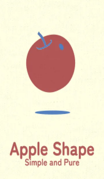 [LINE着せ替え] りんご型のきせかえ 薄群青の画像1