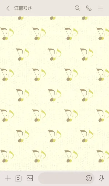 [LINE着せ替え] Clef dot マスタードの画像2