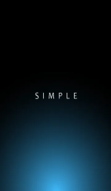 [LINE着せ替え] Simple Light -COOL BLACK-の画像1