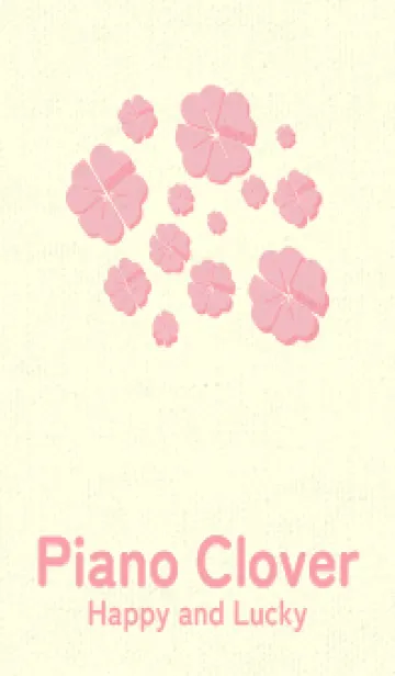[LINE着せ替え] Piano clover ライトオーキッドピンクの画像1