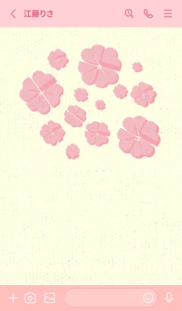 [LINE着せ替え] Piano clover ライトオーキッドピンクの画像2