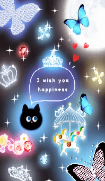 [LINE着せ替え] Greige♡黒猫ダンス02_1の画像1