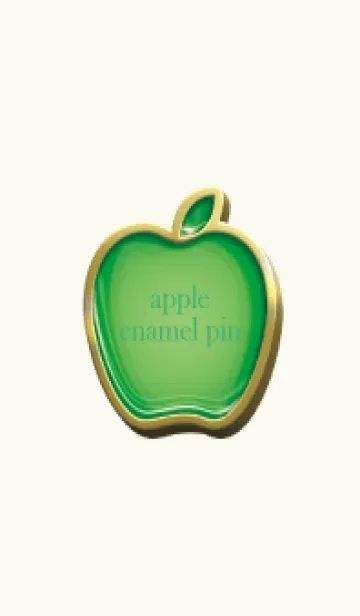 [LINE着せ替え] apple green & red Enamel Pin 23の画像1