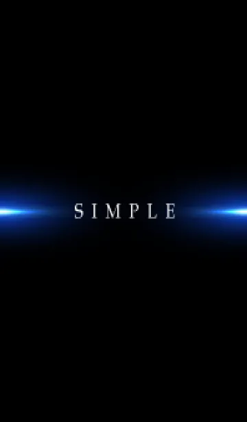 [LINE着せ替え] SIMPLE BLUE LIGHT -BLACK-の画像1