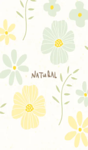 [LINE着せ替え] 2色の花9の画像1