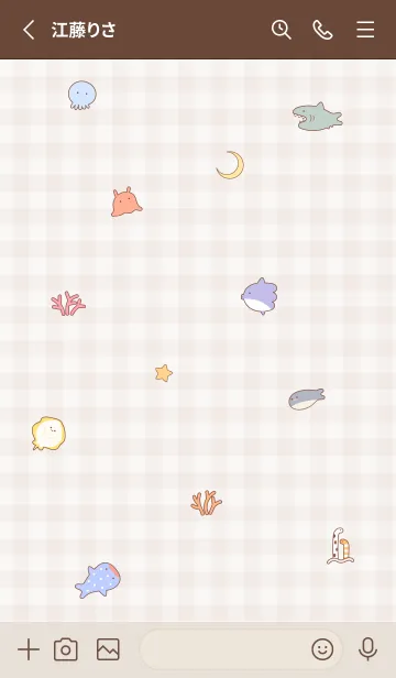 [LINE着せ替え] pinkbrown♡魚のアイコン12_1の画像2