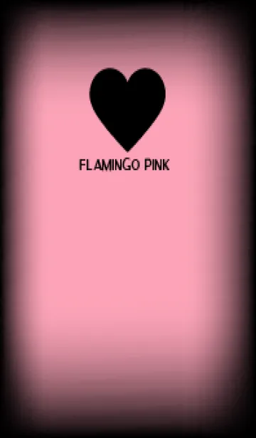 [LINE着せ替え] Black & Flamingo Pink Theme V5 (JP)の画像1