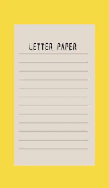 [LINE着せ替え] カラー便箋/ベージュ/イエロー/レッドの画像1