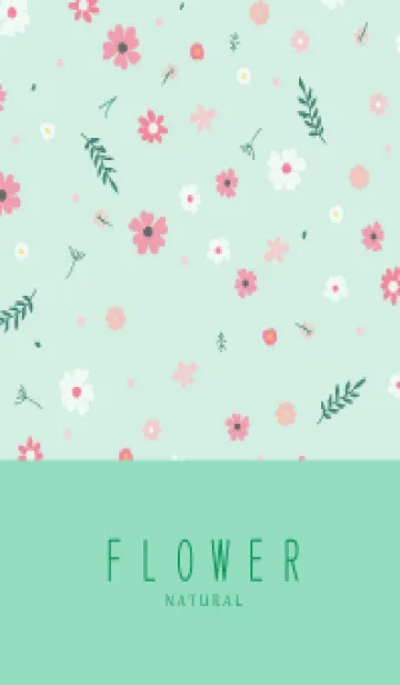 FLOWER MINT GREEN -NATURAL-21のLINE着せ替え