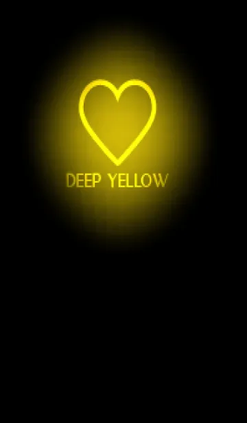 [LINE着せ替え] Deep Yellow Neon Theme V5 (JP)の画像1