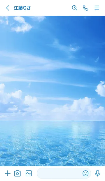 [LINE着せ替え] SEA WORLD-Clear Blue-の画像2