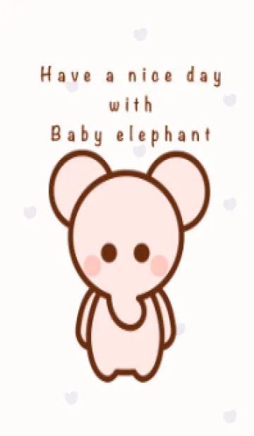 [LINE着せ替え] Pastel pink elephant 4の画像1