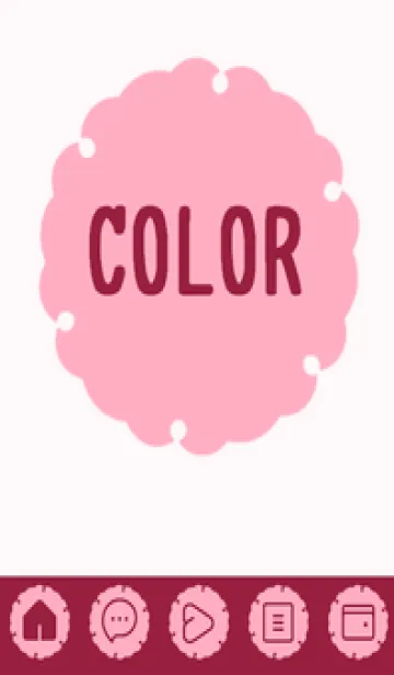 [LINE着せ替え] pink color G39の画像1