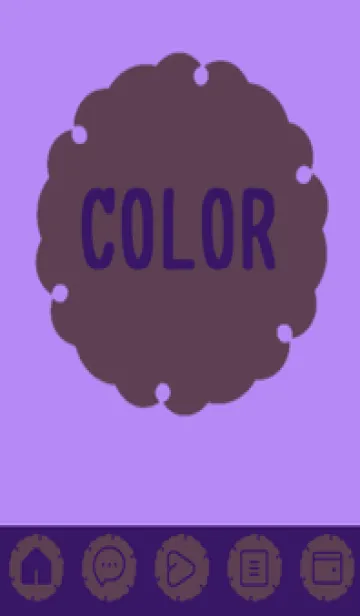 [LINE着せ替え] purple color G36の画像1