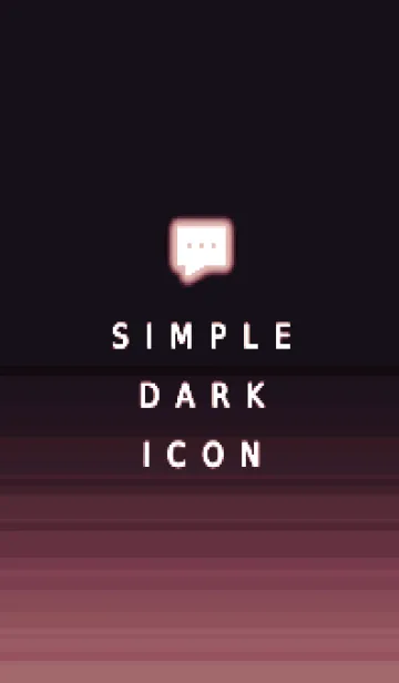 [LINE着せ替え] シンプル ダーク アイコン 178の画像1