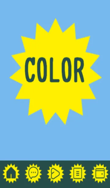 [LINE着せ替え] blue color H36の画像1