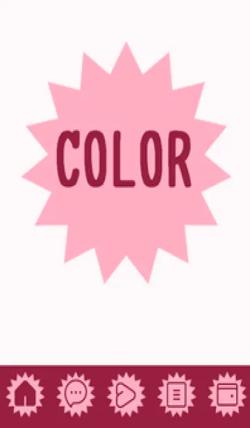 [LINE着せ替え] pink color H39の画像1