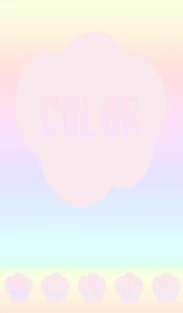 [LINE着せ替え] pink color rainbow U05の画像1