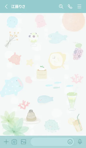[LINE着せ替え] bluegreen♡美味しい海06_1の画像2