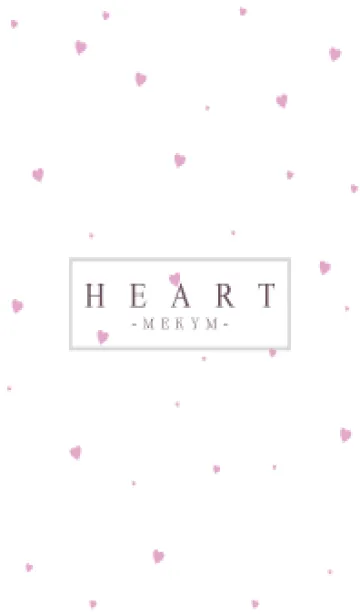 [LINE着せ替え] HEART PINK-SIMPLE MEKYM 10の画像1