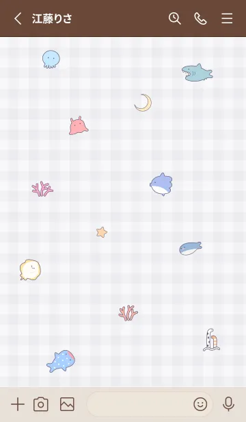 [LINE着せ替え] violet♡魚のアイコン08_1の画像2