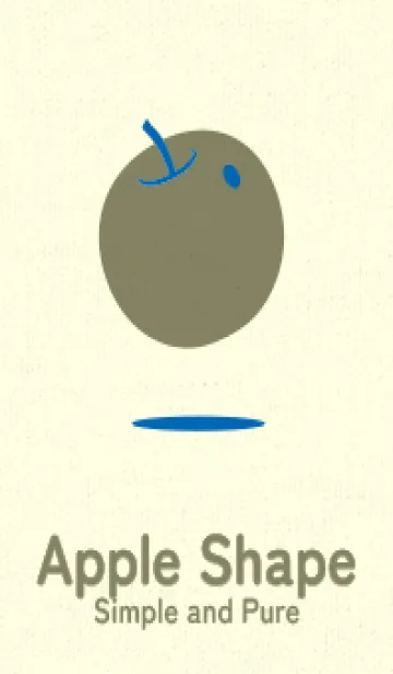 [LINE着せ替え] りんご型のきせかえ コバルトブルーの画像1