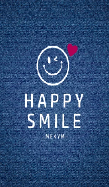 [LINE着せ替え] HAPPY SMILE DENIM HEART - MEKYM 11の画像1