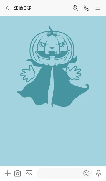 [LINE着せ替え] 妖怪 ジャックオランタン Spray greenの画像2