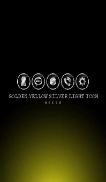 [LINE着せ替え] SILVER LIGHT ICON THEME -Golden Yellow-の画像1