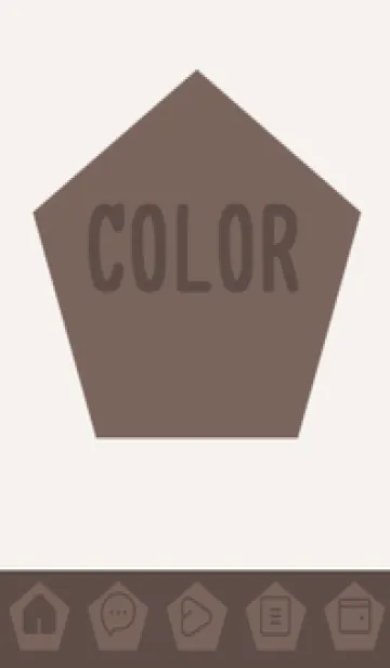 [LINE着せ替え] beige color I36の画像1