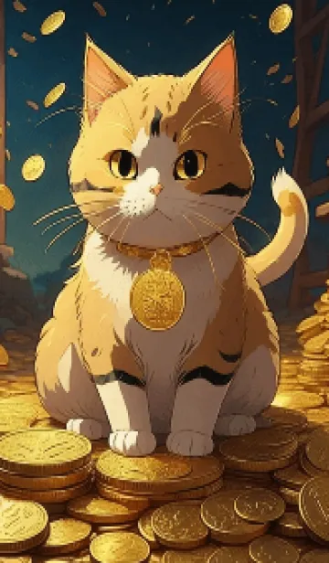 金運をもたらす猫の着せ替えメイン画像