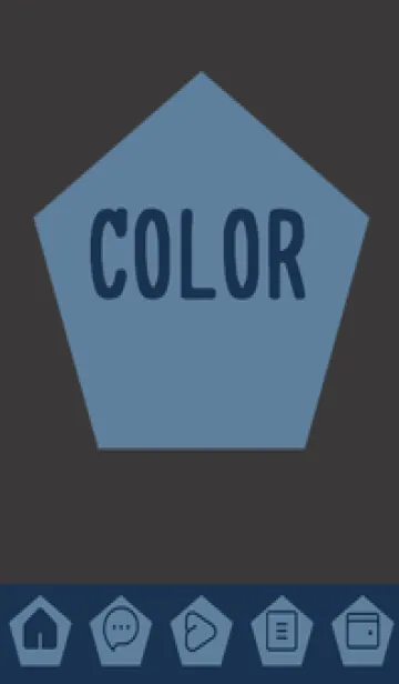 [LINE着せ替え] blue color I40の画像1