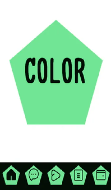 [LINE着せ替え] green color I72の画像1