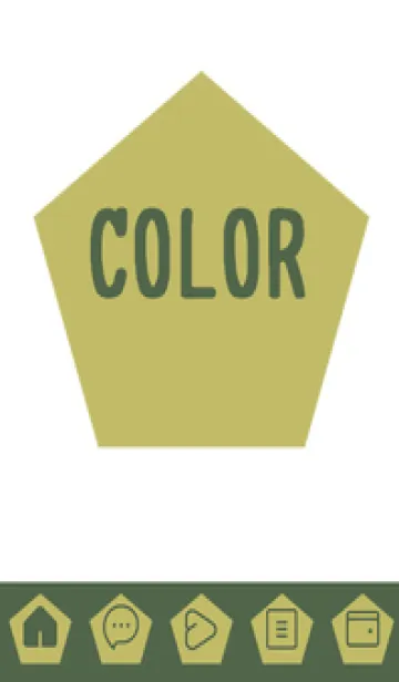 [LINE着せ替え] green color I74の画像1