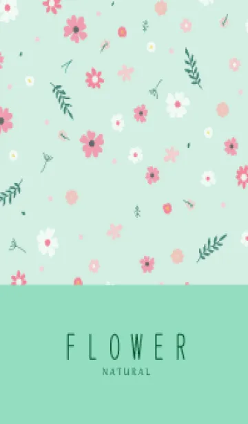 [LINE着せ替え] FLOWER MINT GREEN -NATURAL-23の画像1