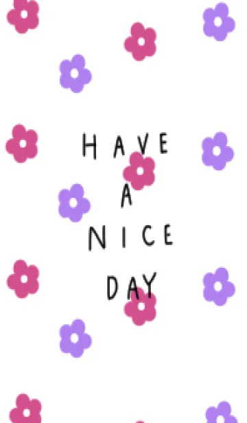 [LINE着せ替え] ピンクとパープルなお花柄。の画像1