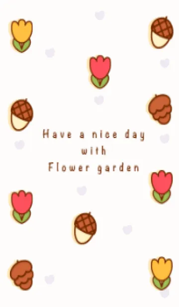 [LINE着せ替え] Lovely flower garden theme 12の画像1